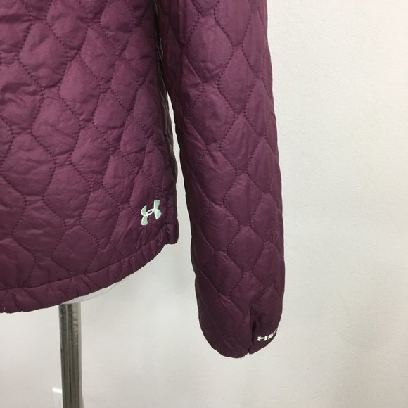 UNDER ARMOUR Purple Cold Gear Infrared H Storm Zip Pocket Lightweight Jacket - Picture 12 of 14